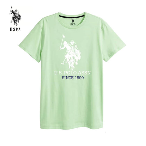USPA ASSN Men Green Round Neck T shirt