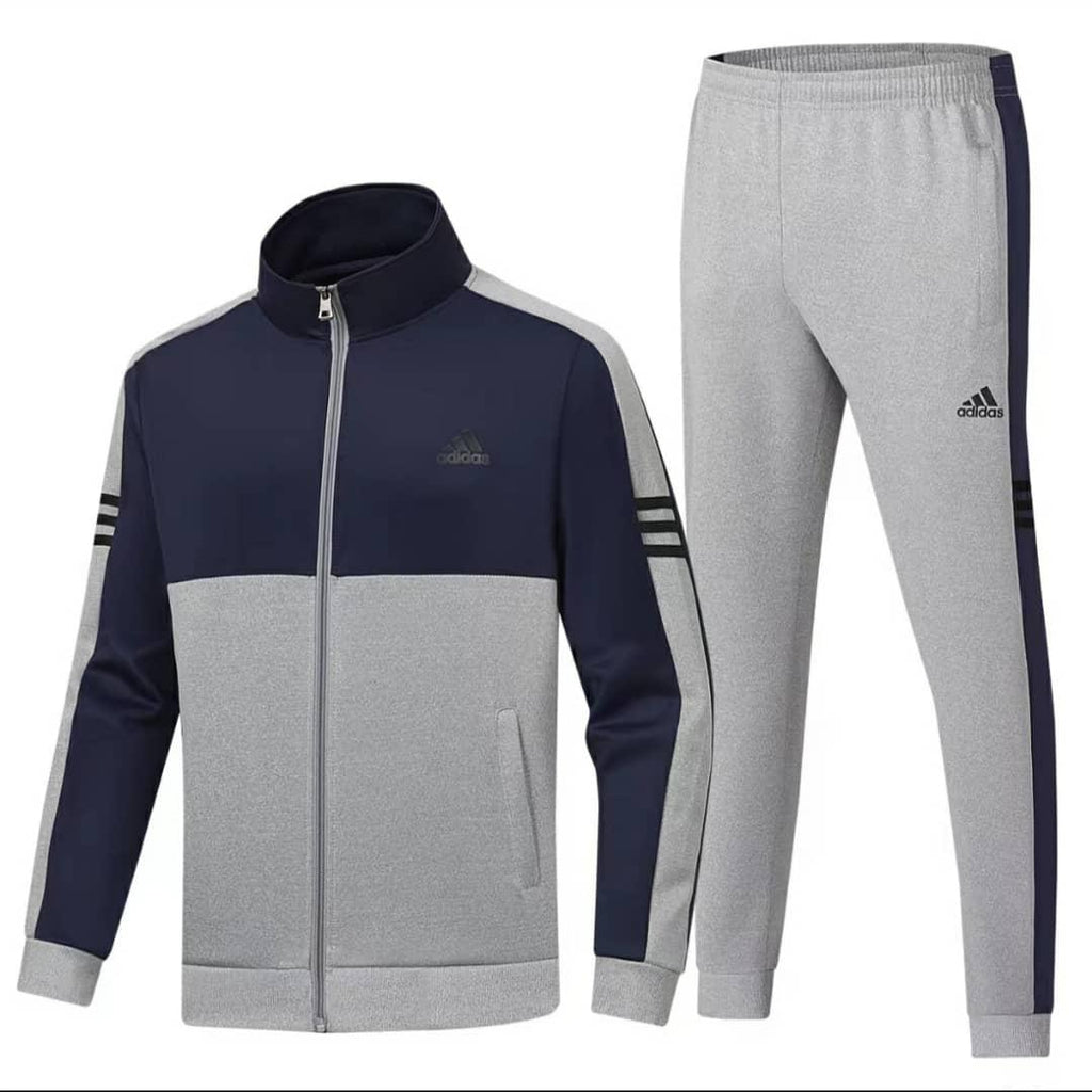 Adidas Grey/Navy Blue  Tracksuit