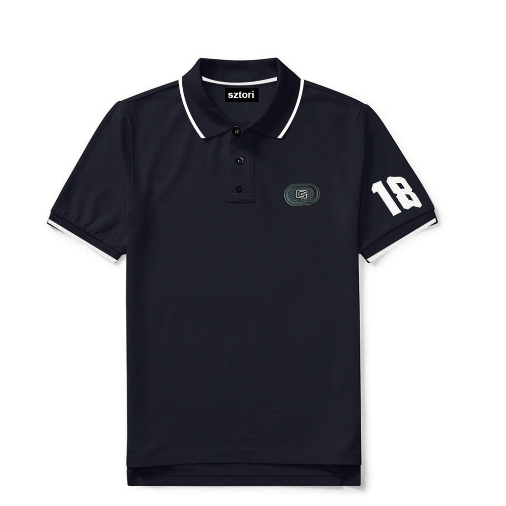 Premium  Navy Blue Men Polo