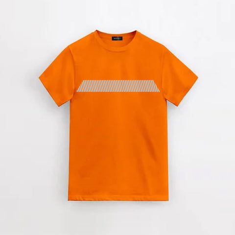 Next Orange Front Stripe T shirt