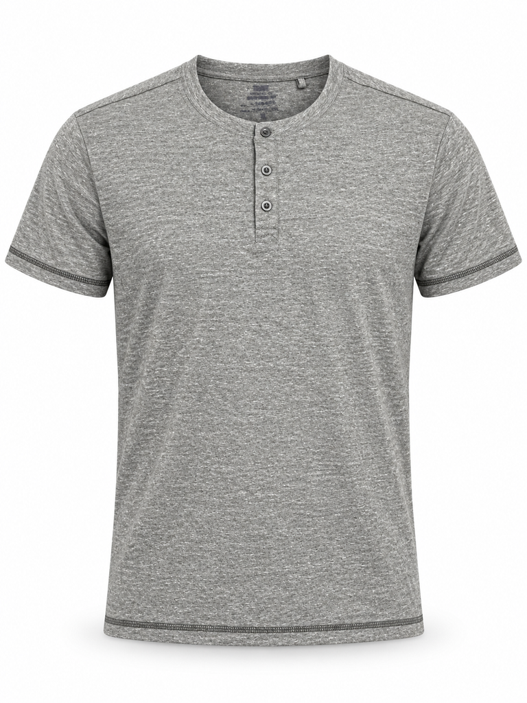 Trait & Co Band Collar Men T shirt