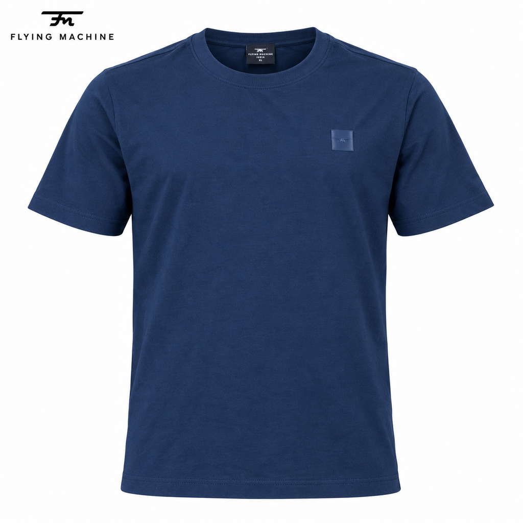 Flying Machine Navy Blue T shirt