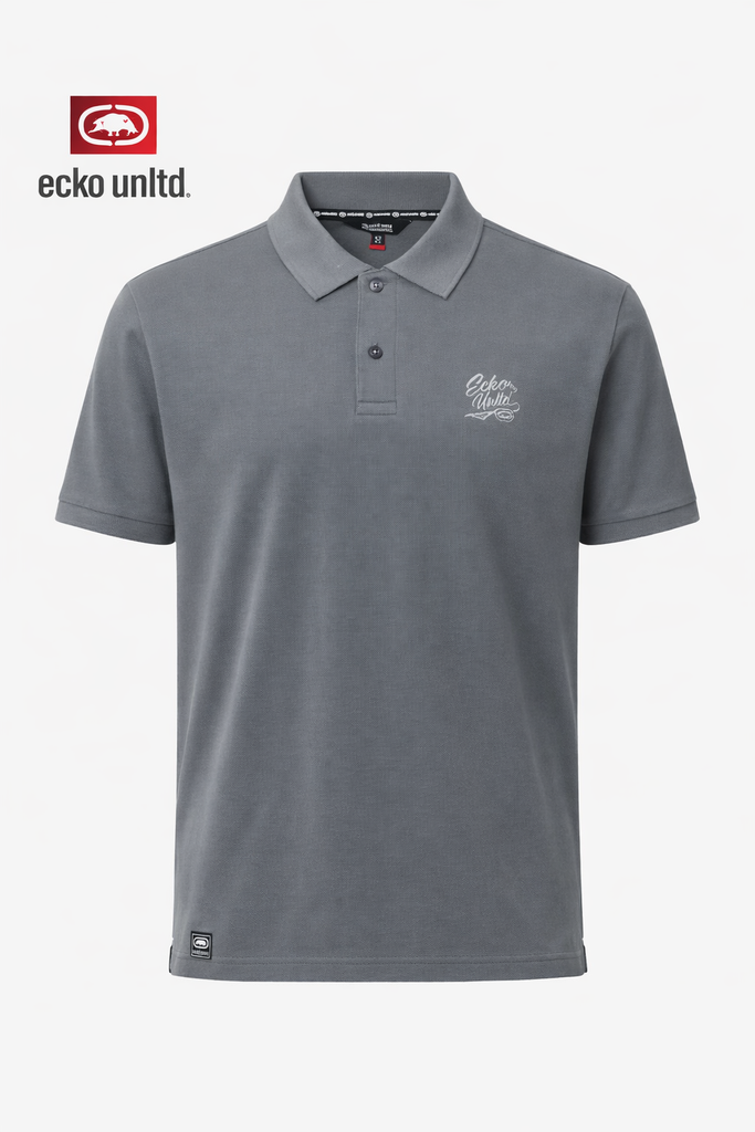 Ecko Men Stone Wash Grey Polo