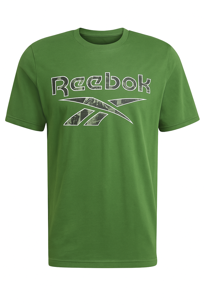 Reebok Green Men T shirt