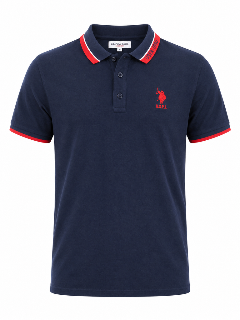 USPA ASSN ME BLUE POLO