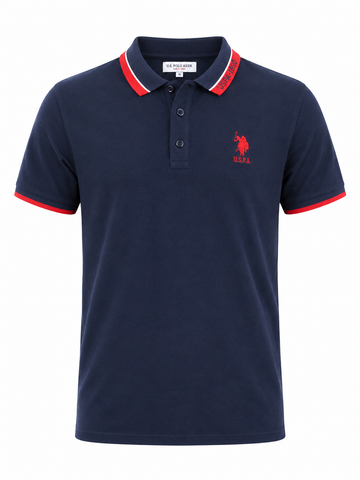 USPA ASSN ME BLUE POLO
