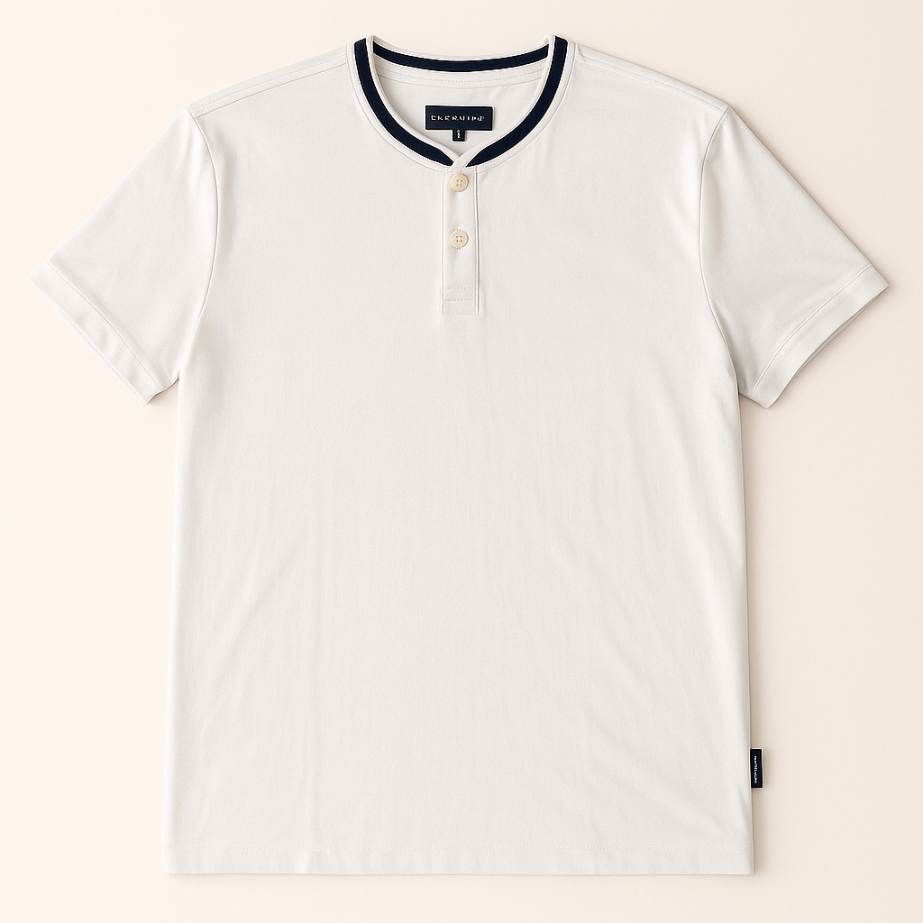 Premium H Band Collar T shirt