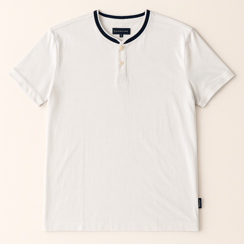 Premium H Band Collar T shirt