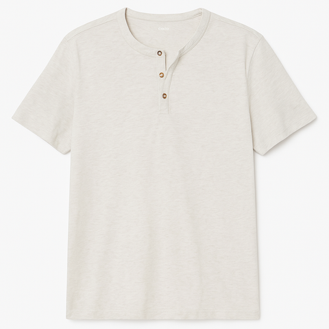Celio Men Band Collar T shirt