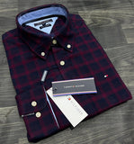Tommy Hilfiger Men Check Long Sleeve Shirt New York Fit