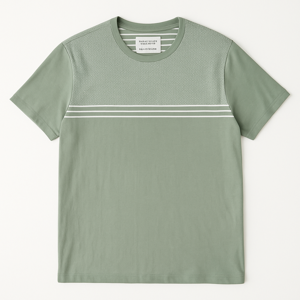 Denim & Flower Green T shirt