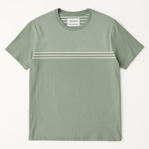 Denim & Flower Green T shirt