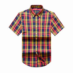 PRL  Short Sleeve Oxford Check Shirt