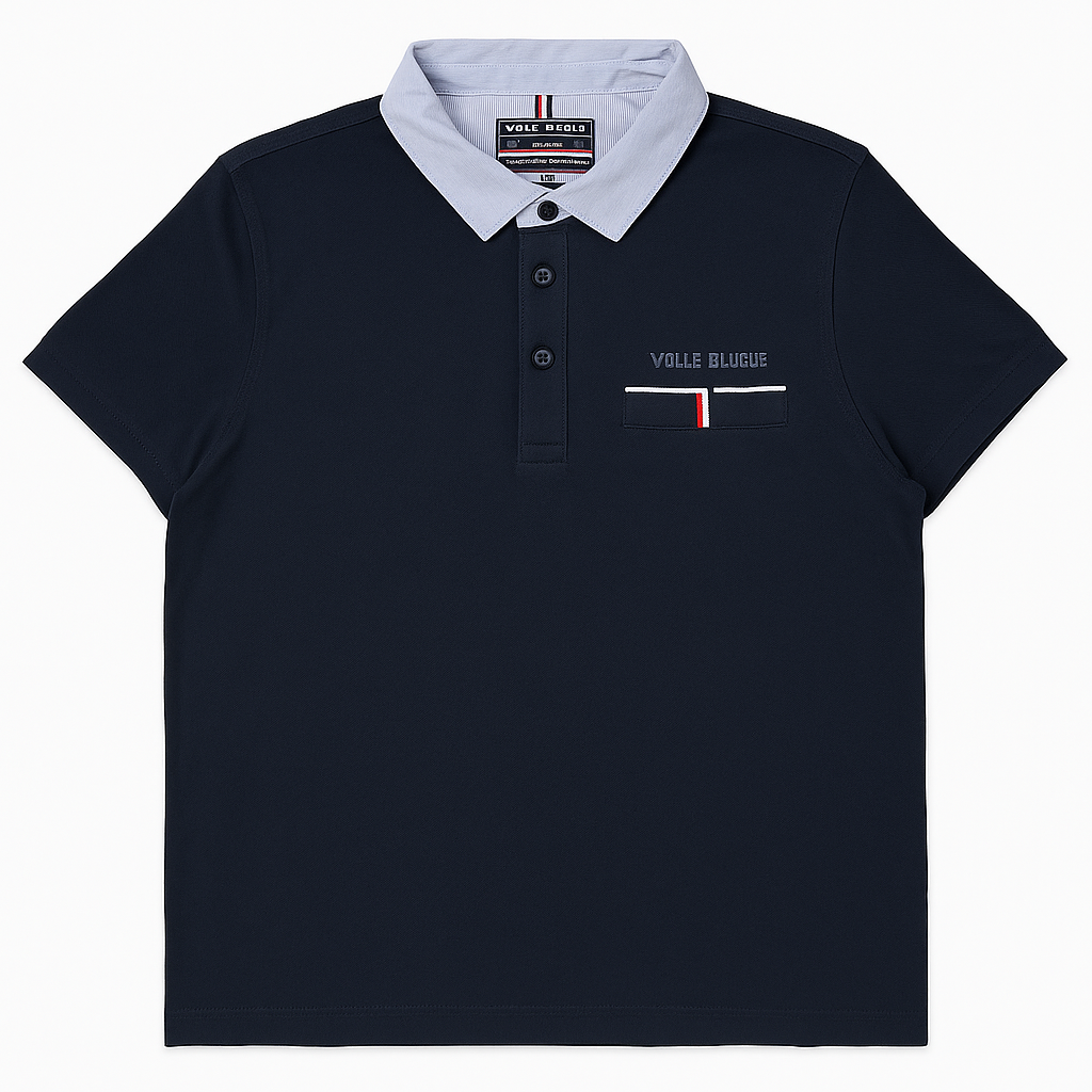 Yacht Club Navy Blue Men Polo