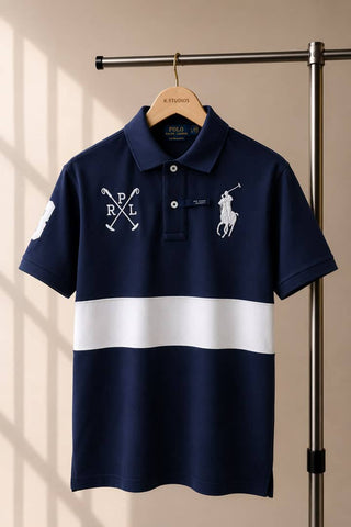 PRL Rugby Multi Color Men Polo -Cross Mallet
