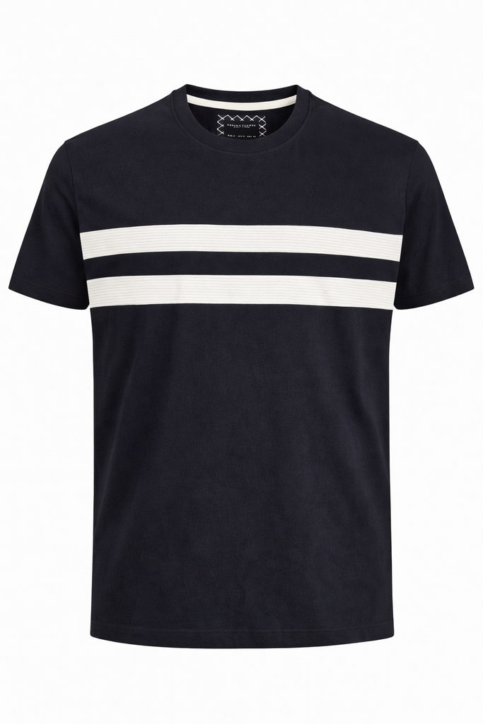 Denim & Flower Men Black T shirt