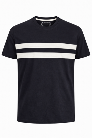 Denim & Flower Men Black T shirt