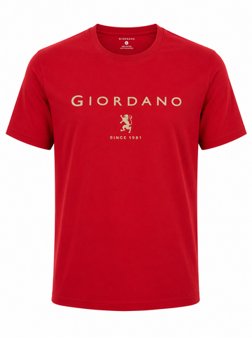 Giordano Men Red T shirt