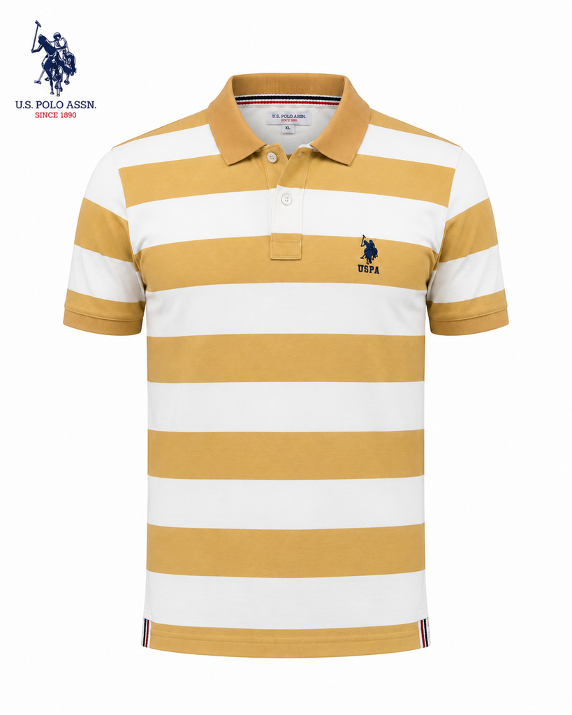 USPA Assn Men Stripe Polo