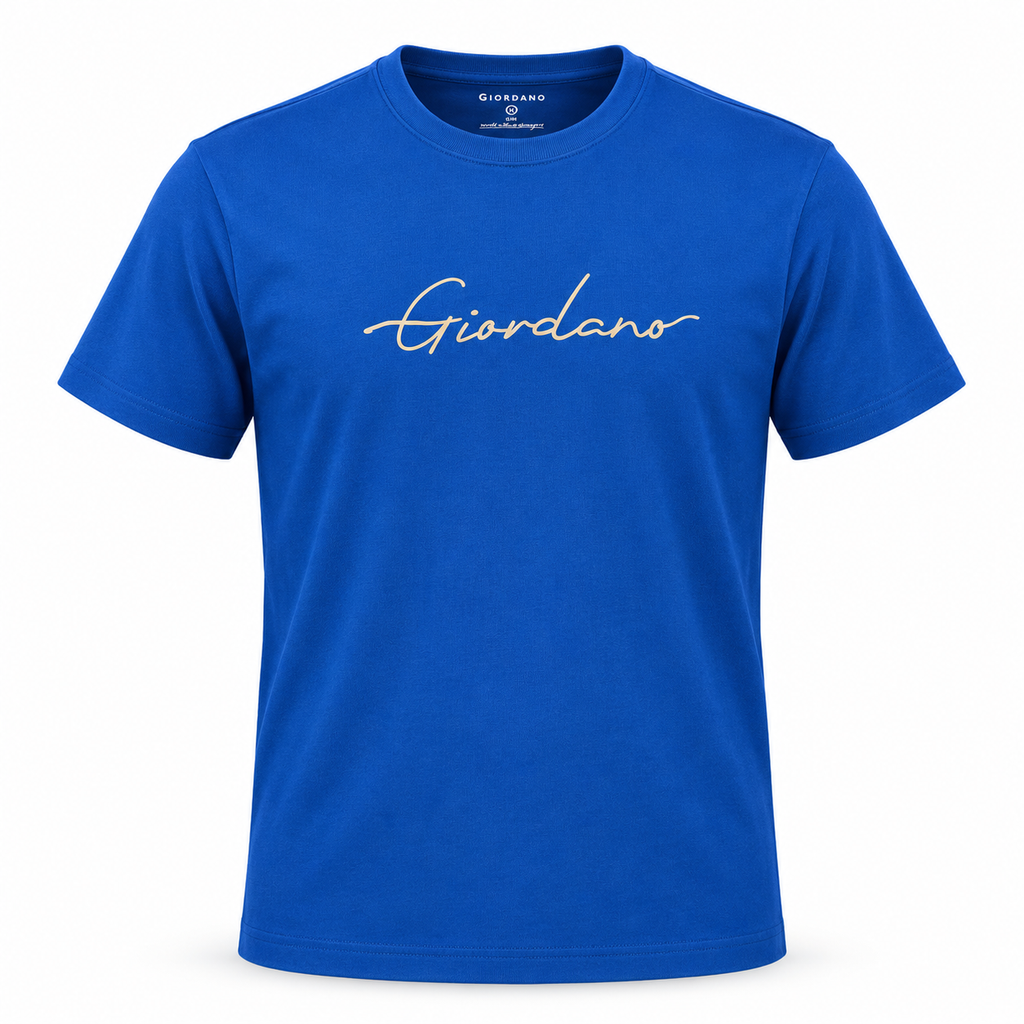 Giordano Blue Men T  shirt
