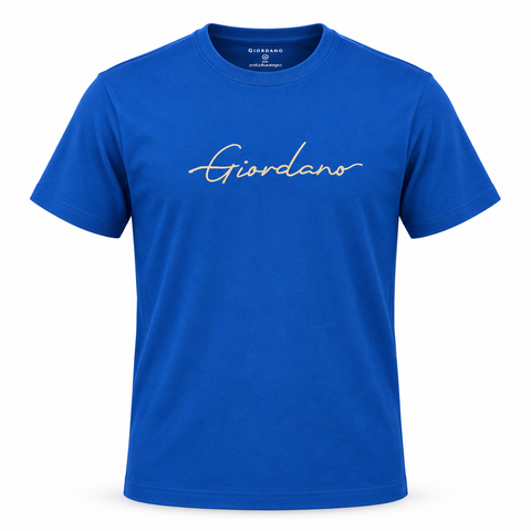 Giordano Blue Men T  shirt