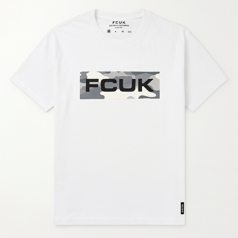 FCUK Men White T shirt