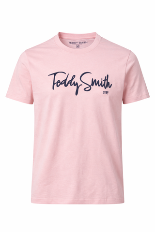 Teddy Smith Pink Men T shirt