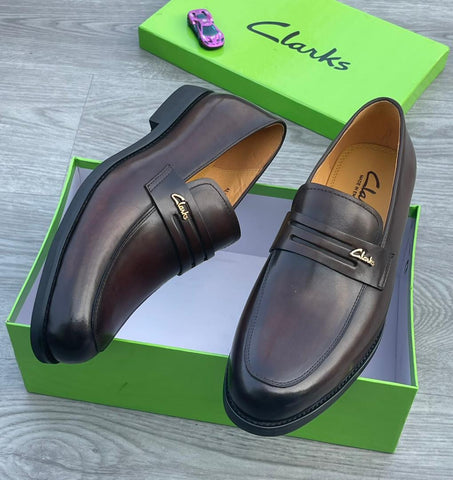 Clarks Brown Leather Shoes