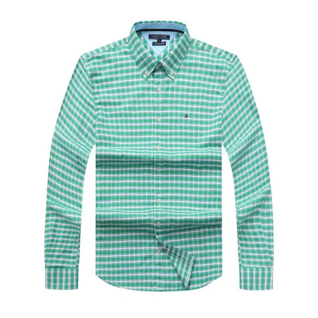 Tommy Hilfiger Men Check Long Sleeve Shirt New York Fit
