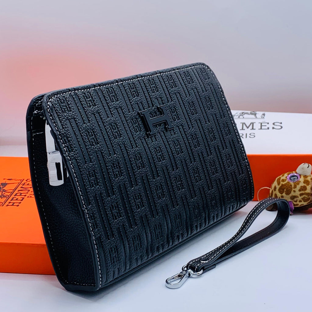 Original Black Leather Men Pouch