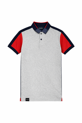 Crocodile Premium Grey Men Polo