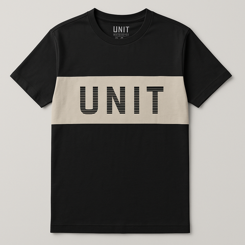 Unit Men Black T shirt