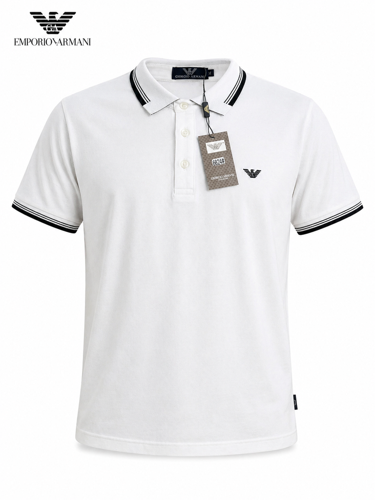 Emporio Armani White Men Polo