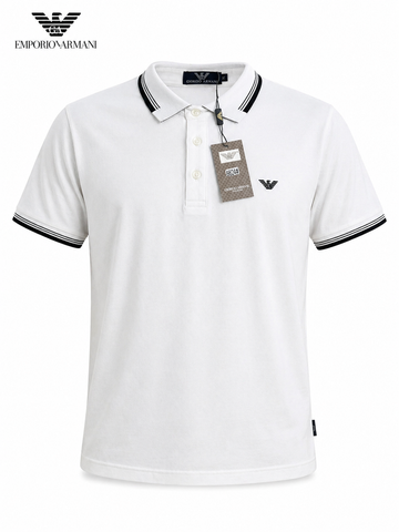 Emporio Armani White Men Polo