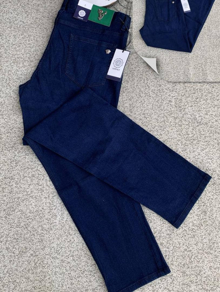 Versace Men  Straight Cut Blue Jeans