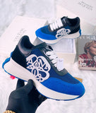 Alexandra McQueen Blue Men Sneakers