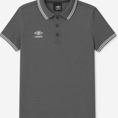 Umbro Men Grey Polo