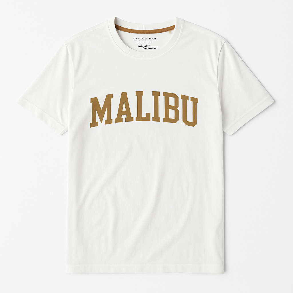 Denim & Flower Cream Color T shirt