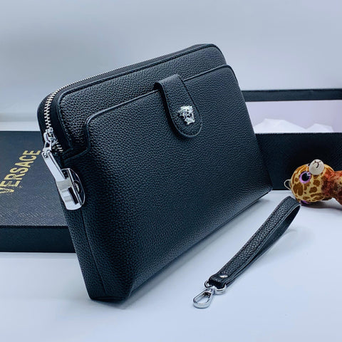 Original Black Leather Men Pouch