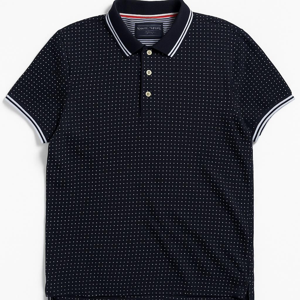 Denim&Flower Dotted Polo