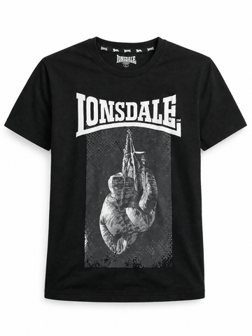 Lonsdale Men Black T shirt