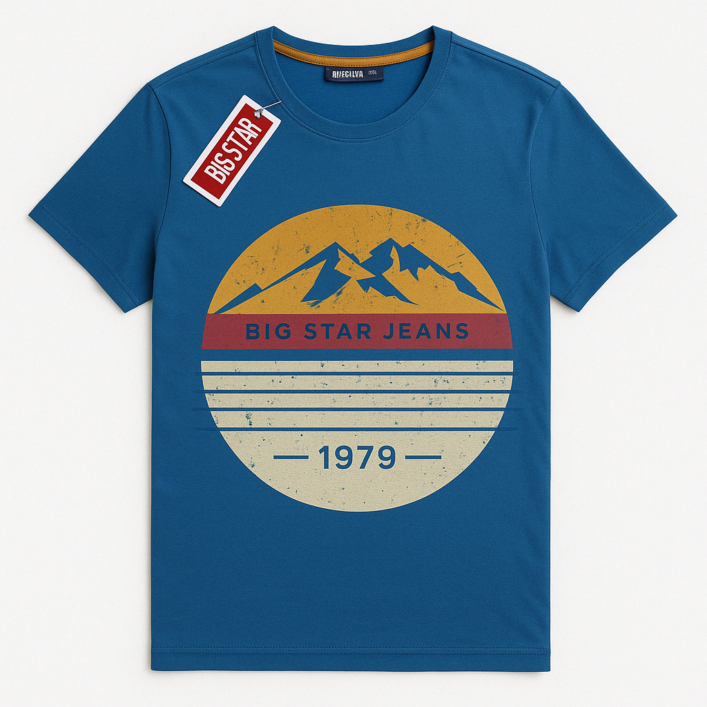 Bigstar Men Blue T shirt