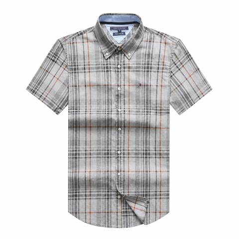 Tommy Hilfiger Men Check Short Sleeve Shirt New York Fit