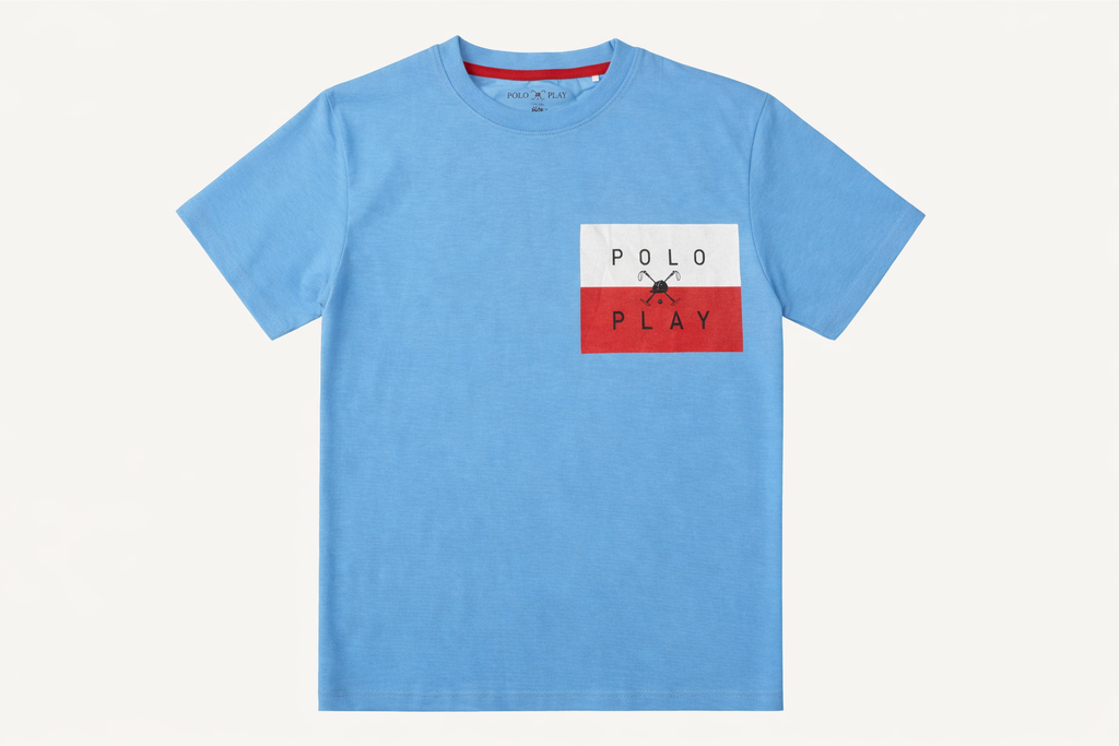 Polo Cross Mallet Blue T shirt