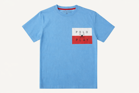 Polo Cross Mallet Blue T shirt