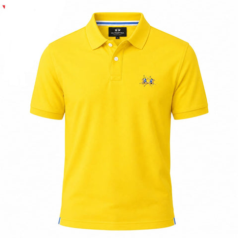 Men Polo Club Yellow Polo
