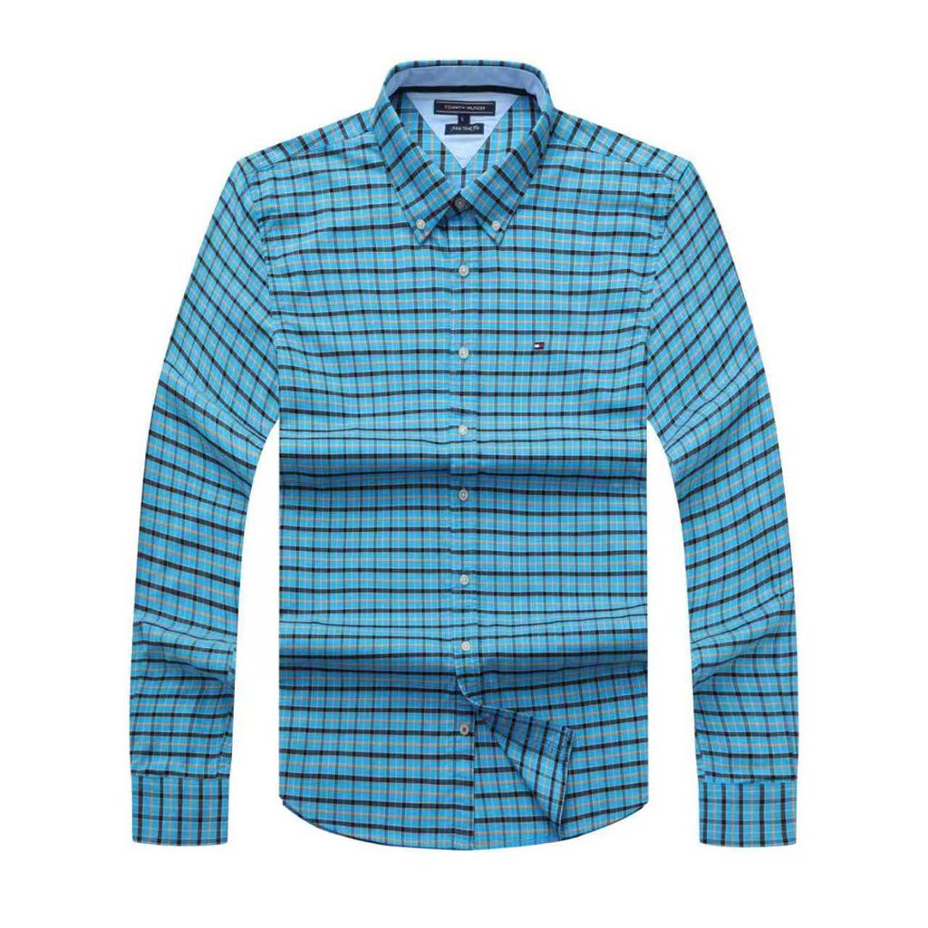 Tommy Hilfiger Men Check Long Sleeve Shirt New York Fit