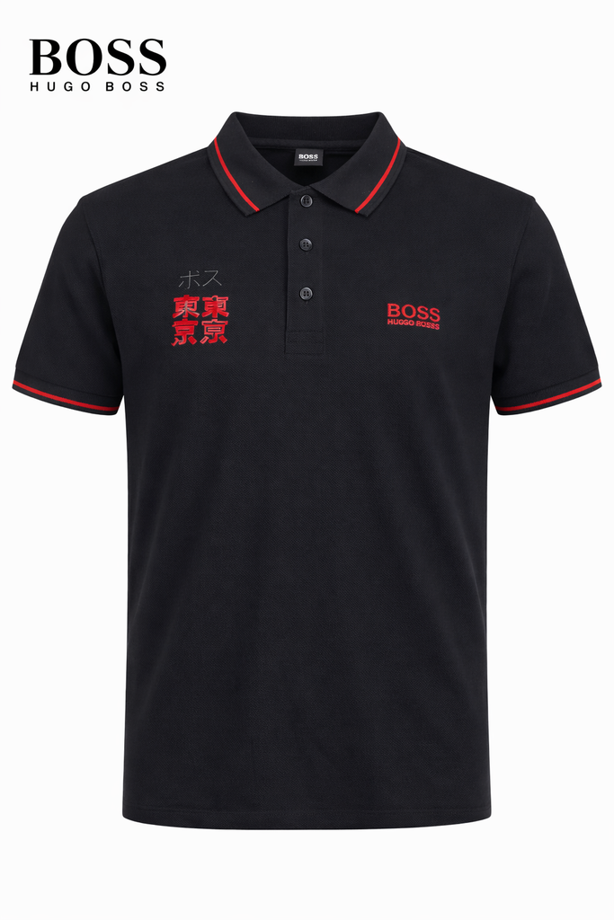Hugo Boss Men Black Polo