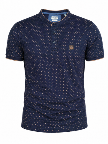 Frank Tailor Men Band Collar T shirt