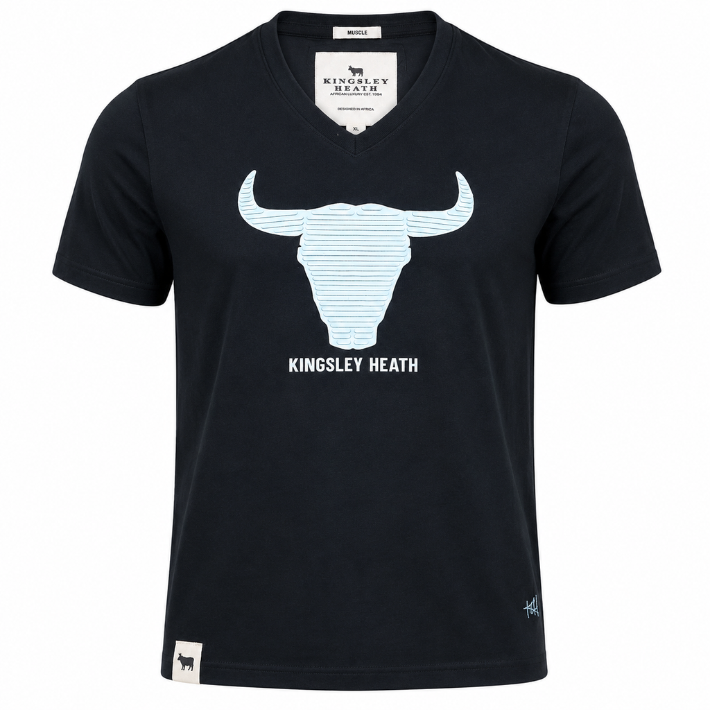 Kingsley Heath Men T shirt- Navy Blue
